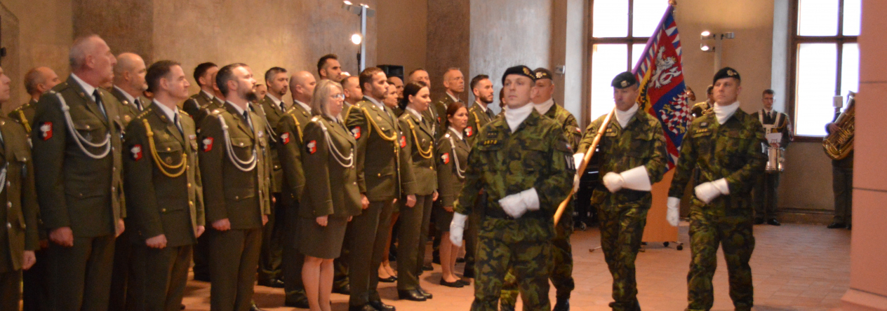 Slavnostní nástup Velitelství Vojenské police Tábor