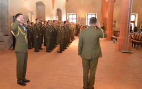 Slavnostní nástup Velitelství Vojenské police Tábor