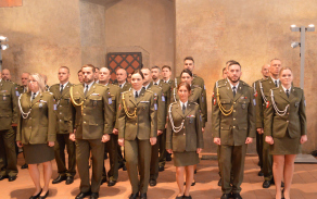 Slavnostní nástup Velitelství Vojenské police Tábor