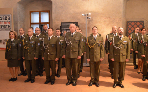 Slavnostní nástup Velitelství Vojenské police Tábor