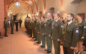 Slavnostní nástup Velitelství Vojenské police Tábor