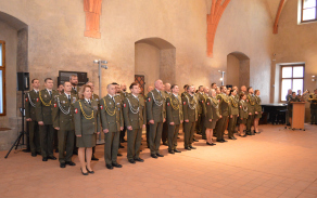 Slavnostní nástup Velitelství Vojenské police Tábor