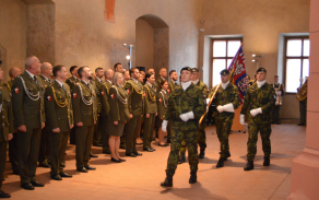 Slavnostní nástup Velitelství Vojenské police Tábor