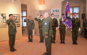 Slavnostní nástup Velitelství Vojenské police Tábor