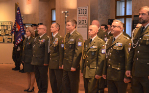 Slavnostní nástup Velitelství Vojenské police Tábor