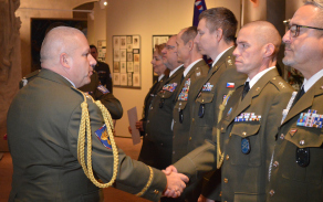 Slavnostní nástup Velitelství Vojenské police Tábor