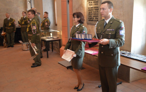 Slavnostní nástup Velitelství Vojenské police Tábor