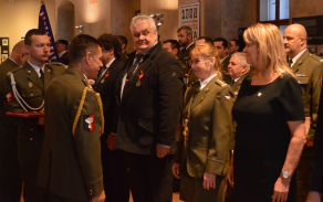 Slavnostní nástup Velitelství Vojenské police Tábor