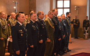 Slavnostní nástup Velitelství Vojenské police Tábor