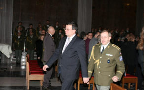 Nástup k 20. výročí založení Vojenské policie 21.1.2011