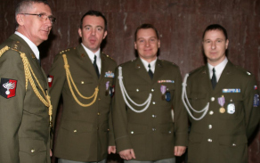 Nástup k 20. výročí založení Vojenské policie 21.1.2011