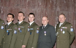 Nástup k 20. výročí založení Vojenské policie 21.1.2011