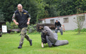 policejní pes v akci