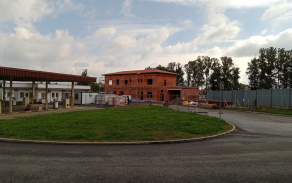 2021 Výstavba objektu vchodu do kasáren Klokoty v posádce Tábor