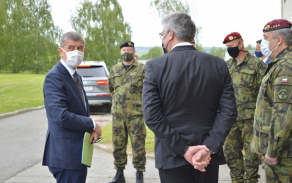 2020 Návštěva premiéra v posádce Tábor