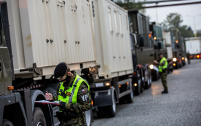 2020 Vojenská policie zabezpečila přesun zdravotnického materiálu