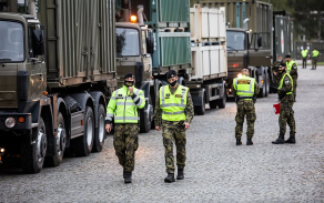 2020 Vojenská policie zabezpečila přesun zdravotnického materiálu