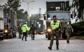 2020 Vojenská policie zabezpečila přesun zdravotnického materiálu