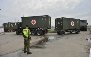 2020 Vojenská policie zabezpečila přesun zdravotnického materiálu